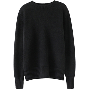 启超利落无限！高端加厚羊绒衫100纯羊绒女毛衣圆领打底衫秋冬季