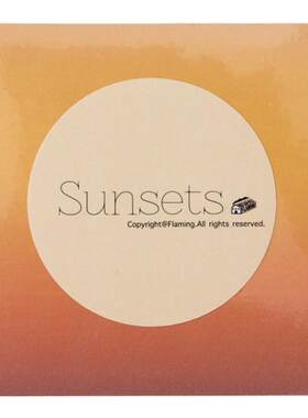 sunsets日落便签背胶收藏一百次