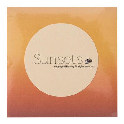 sunsets日落便签背胶收藏一百次