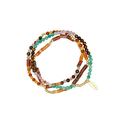 LAZY CIRCLES多彩组合手链元气满满多巴胺彩色叠戴手链三条装