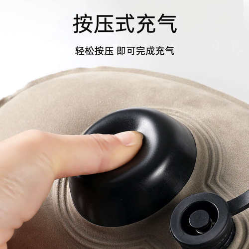 按压充气腰垫便携旅行飞机高铁办公室上班睡觉神器护腰枕靠垫靠枕