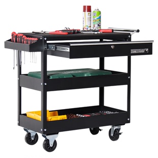 TANKSTORM三层手推车汽修维修工具车推车多功能零件车工具架子层