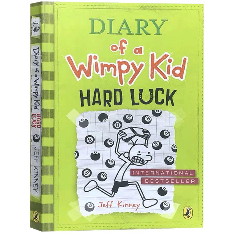 送音频小屁孩日记系列 Diary of a Wimpy Kid #8:Hard Luck儿童漫画校园励志文学小说 Jeff Kinney小学生课外书英文原版绘本7-12岁