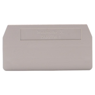 魏德米勒接线端子挡板ZAP/TW1适配ZDU2.5 / ZPE2.5 1608740000