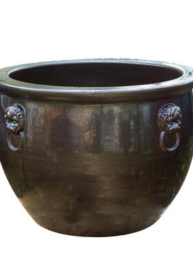 陶瓷花盆室外庭院睡莲水缸种树