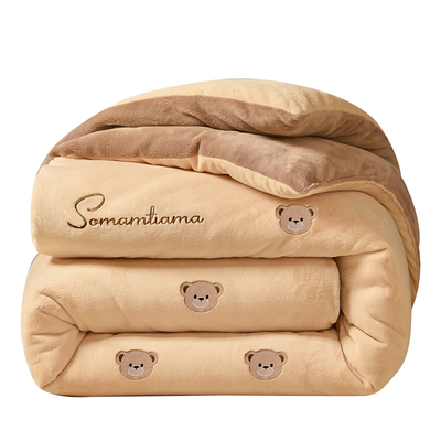 牛奶绒毛毯被子冬季加厚保暖毯子