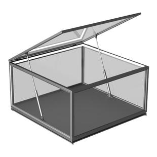 简约现代茶几钢化玻璃模型千年隼适用乐高手办积木玩具收纳展示柜