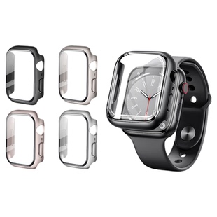 适用applewatchs10保护壳s9苹果钢化iwatch10手表壳膜s8壳膜一体Ultra保护套46mm高清8防爆45防尘抗划痕8/7/6