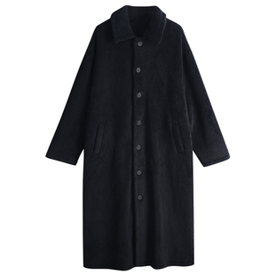 男士睡袍冬季珊瑚绒保暖可出门单穿加绒加厚中长款睡衣家居服秋冬