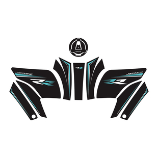 适用25款凯越350RR赫雷兹油箱保护贴纸防刮耐磨鱼骨贴膜改装配件