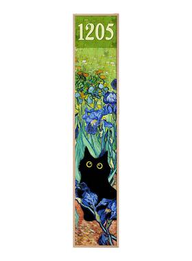 当小黑猫闯入世界名画装饰画