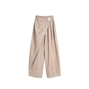 【现货】CELLO SONATA 26SS 不规则廓形陶瓷扣长裤 DOUBLEBOO