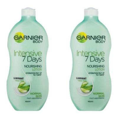 欧洲直邮英国药房GARNIER芦荟润肤露增添肌肤活力250ml*2保湿清爽