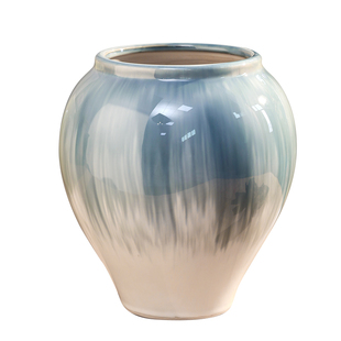 陶瓷花盆家用简约新中式客厅轻奢高级蝴蝶兰专用套盆流泉枫通用