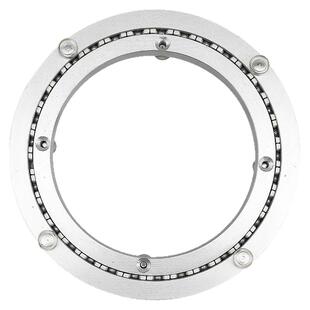 消音餐桌转盘底座铝合金转芯圆桌轴承实木家用大理石玻璃转盘底座