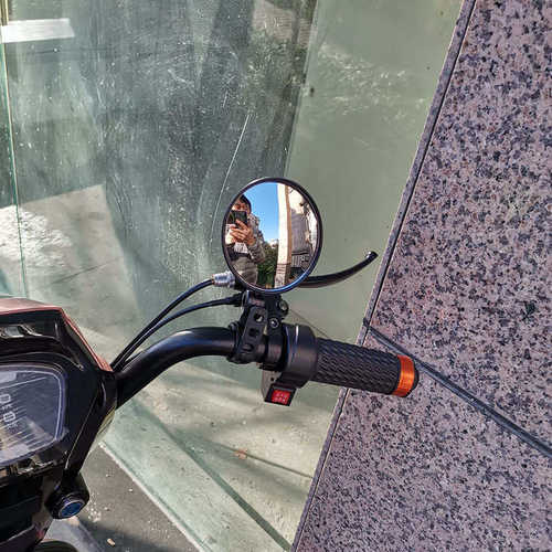 自行车后视镜电动车凸面镜单车反光镜大号山地车后视镜骑行装备