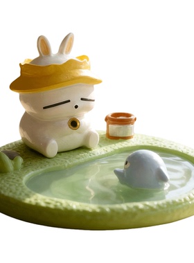 可爱流氓兔手机支架办公室桌面摆件解压情绪稳定神器圣诞礼物女生