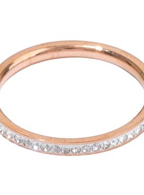 三福休闲双层叠戴指环单个 时尚个性创意首饰配饰戒指844722