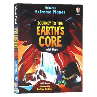 Usborne极地星球系列地心游记英文原版绘本 Extreme Planet Journey's to the Earth's Core 探索地球深处科普百科精装纸板翻翻书
