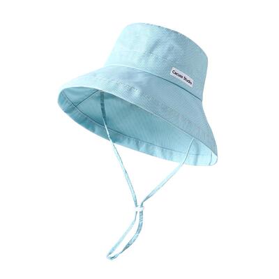 CACUSS防晒帽小清新条纹渔夫帽