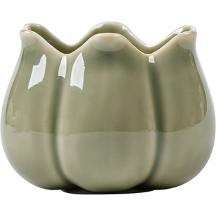 寻心越窑青瓷香插陶瓷香炉家用室内香薰炉香道檀香线香插创意熏香