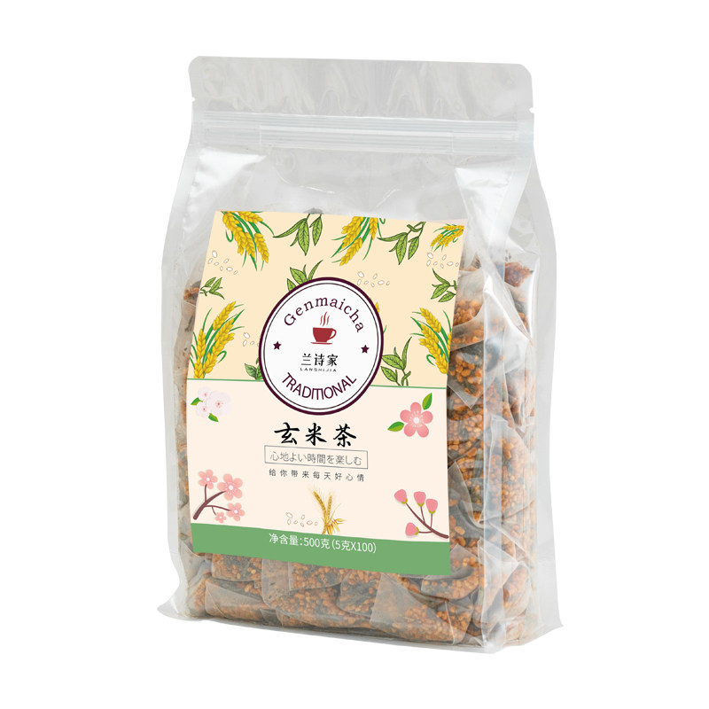 200包玄米茶日式寿司店专用日本玄米茶包蒸青绿茶煎茶糙米炒米茶