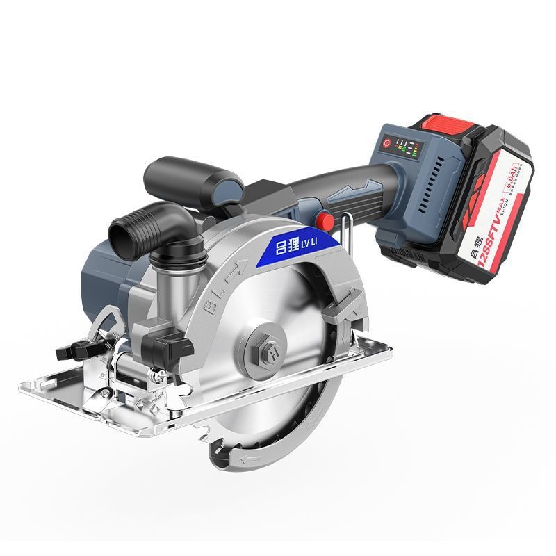 通用48V88V5寸6寸无充电多功能木工手持式电锂电刷手提圆锯切割机