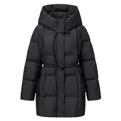 VGRASS立体分格中式盘扣羽绒服