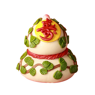 大寿桃700g葫芦80祝寿花馍生日蛋糕花饽饽馒头送老人长辈60过寿礼