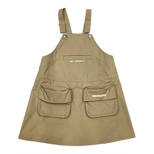 edo1一度童装outlets儿童学院风背带裙百搭休闲可爱时尚连身裙子