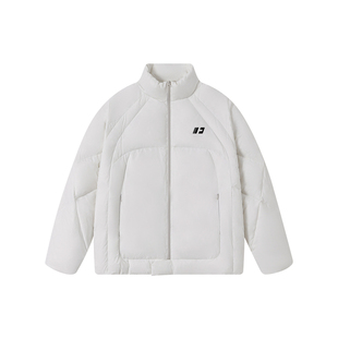 FORNINES立领白鸭绒羽绒服男款潮牌2025冬季新款防寒服加厚外套女