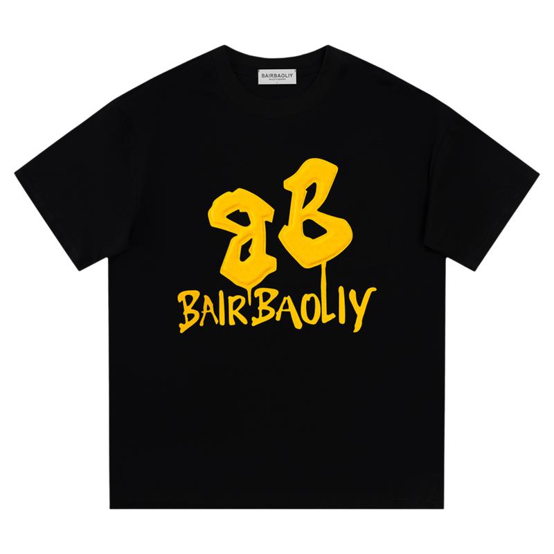 BAIRBAOLIY潮牌立体印花T恤