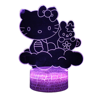 KT猫台灯usb接口插电卧室床头装饰小夜灯酒吧桌面氛围灯生日礼物