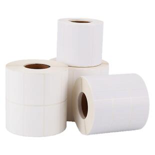 空白PP合成纸标签贴纸可移不粘胶 PVC防水不干胶家具玻璃标签条码打印纸可手写定制塑料标签防冻防油75#加厚