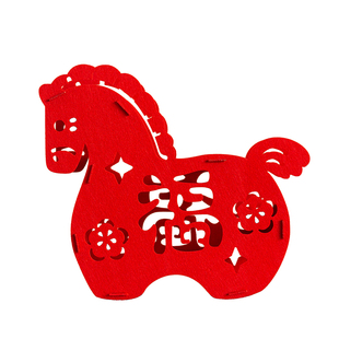 新款2026马年装饰过新年氛围场景布置春节摆件小布艺立体桌面前台