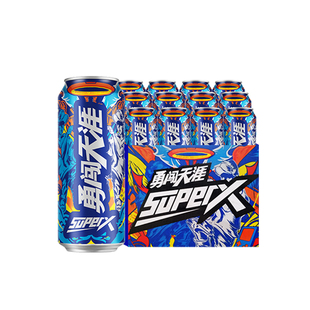 雪花啤酒勇闯天涯superX500ml*12听整箱【超级勇闯】官方正品