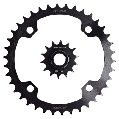 适配雅马哈ATV越野车YFM250大小齿前后牙盘油封链条链轮套链配件