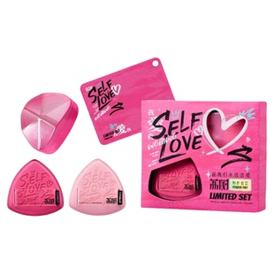 荔树我爱我套盒粉扑涂鸦设计柔软定妆遮瑕不吃粉省粉干湿两用