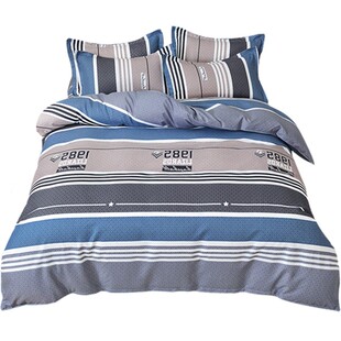 新款加厚纯棉四件套全棉床单被套双人床上用品学生宿舍单人三件套