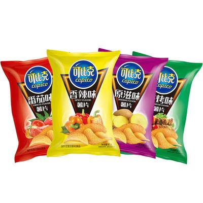 可比克薯片55g*4包多口味小零食