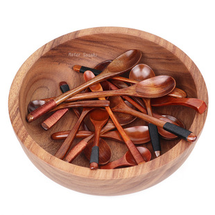 清仓木勺长柄勺子家用汤勺汤匙餐具吃饭蜂蜜韩式日式饭勺搅拌干饭