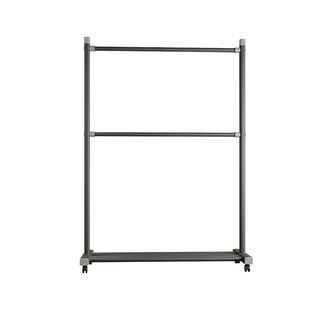 双层落地晾衣架阳台家用晒衣服架子上下层衣帽架2026新款挂衣架衣