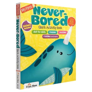 正版 Evan-Moor My First Never Bored Giant Activity Book Age4-6智趣满分益智启蒙游戏手工书  进口 英文原版 书籍