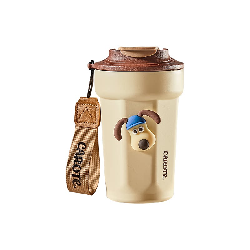 卡罗特保温杯陶瓷覆层内胆咖啡杯新款高颜值水杯女生随行保冷杯子