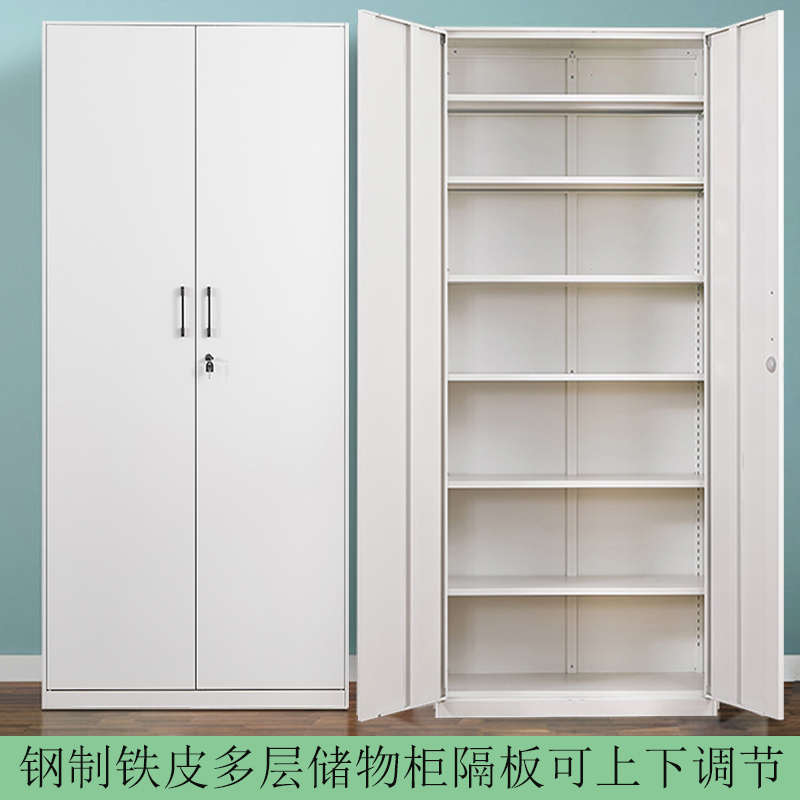 钢制铁皮收纳多层家用储物柜楼道门口靠墙置物柜阳台大容量杂物柜