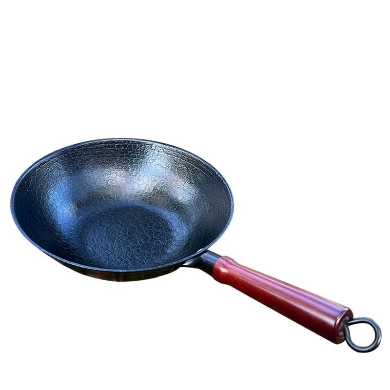 生铁锅炒菜锅家用炒锅不粘锅平底