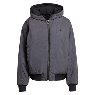 adidas阿迪达斯三叶草女子运动休闲双面穿连帽棉服外套KC1686