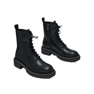 [热销断码]Steve Madden思美登女鞋英伦风厚底高跟短靴