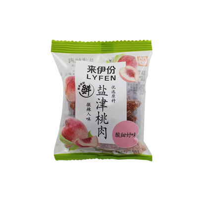 来伊份盐津桃肉500g蜜饯果脯果干