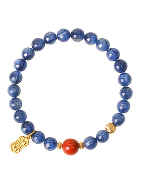 山川心语蓝晶石手链纯天然叠戴